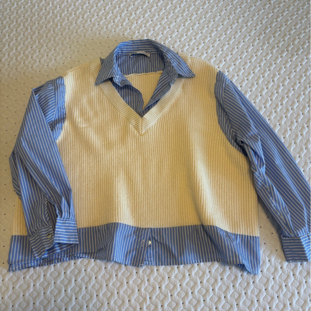 Zara Sweater Vest Shirt
